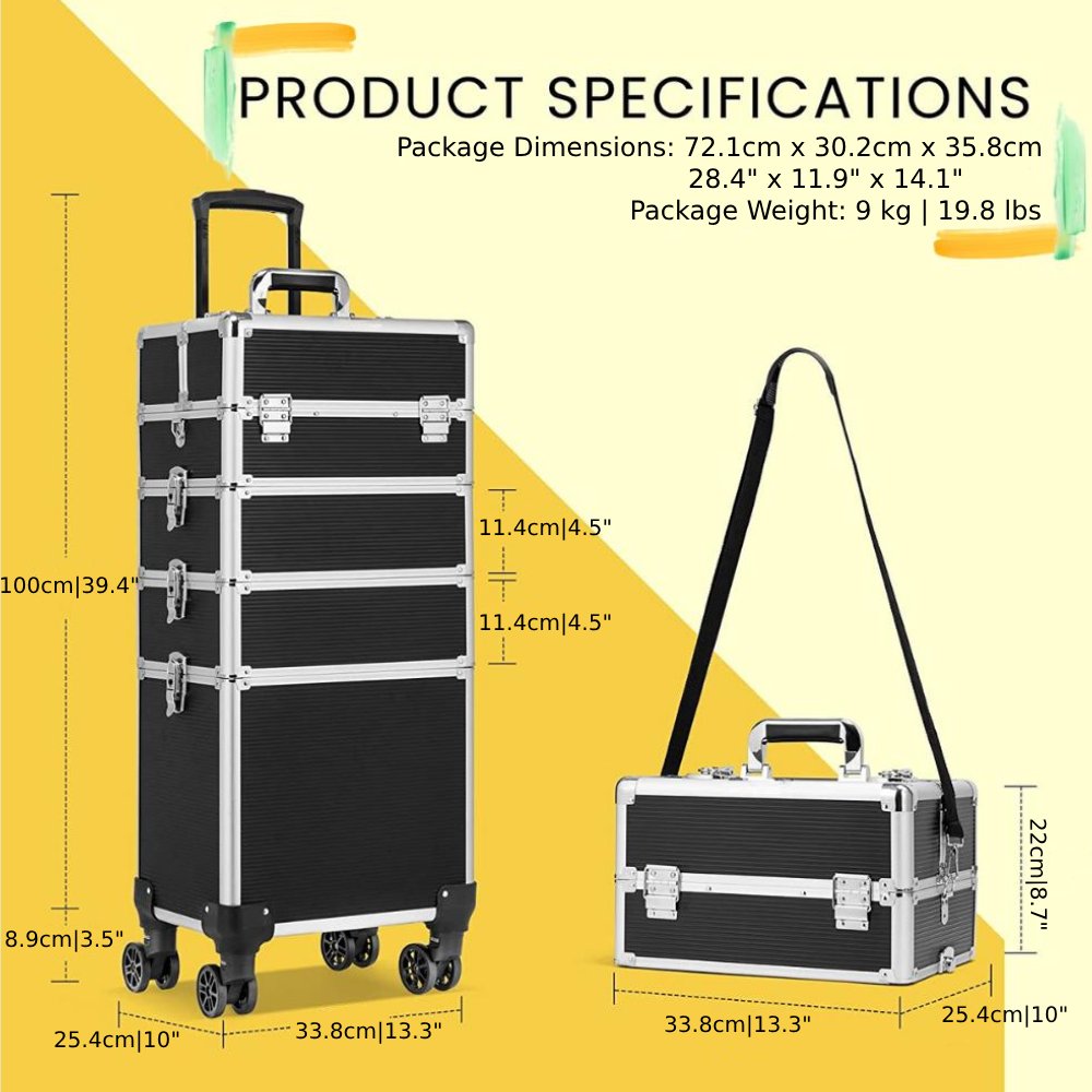 Professional Makeup Rolling Case: image 7